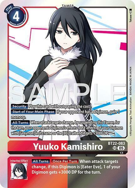 Yuuko Kamishiro - BT22-083 - SR - Foil