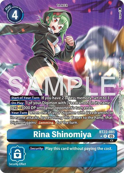 Rina Shinomiya (Alternate Art) - BT22-085 - R - Foil