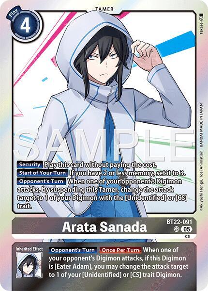 Arata Sanada - BT22-091 - SR - Foil