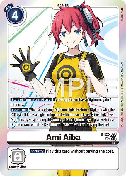 Ami Aiba - BT22-093 - SR - Foil