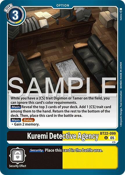 Kuremi Detective Agency - BT22-099 - U