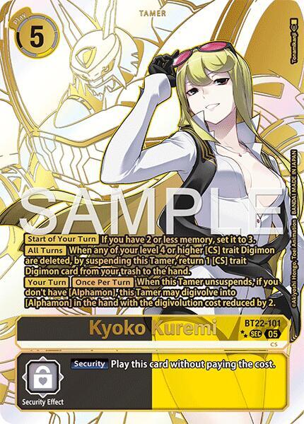 Kyoko Kuremi (Rare Pull) - BT22-101 - SEC - Foil