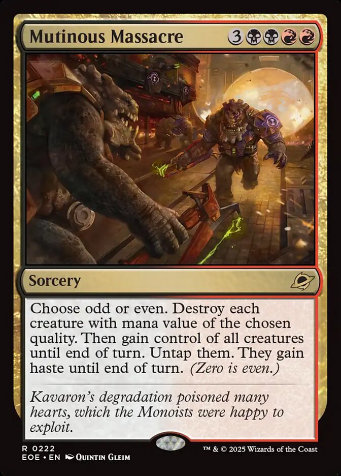 Mutinous Massacre - Foil
