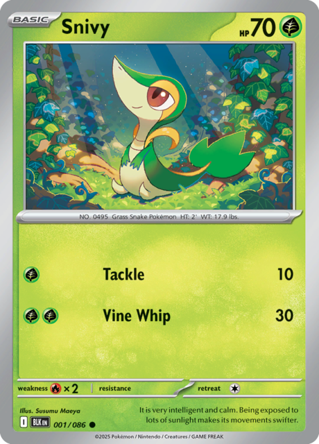 Snivy - 001/086 - Common - Reverse Holo