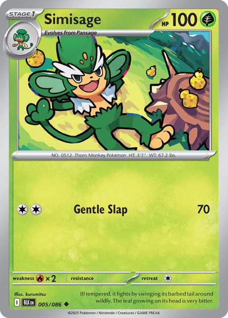 Simisage - 005/086 - Uncommon - Reverse Holo