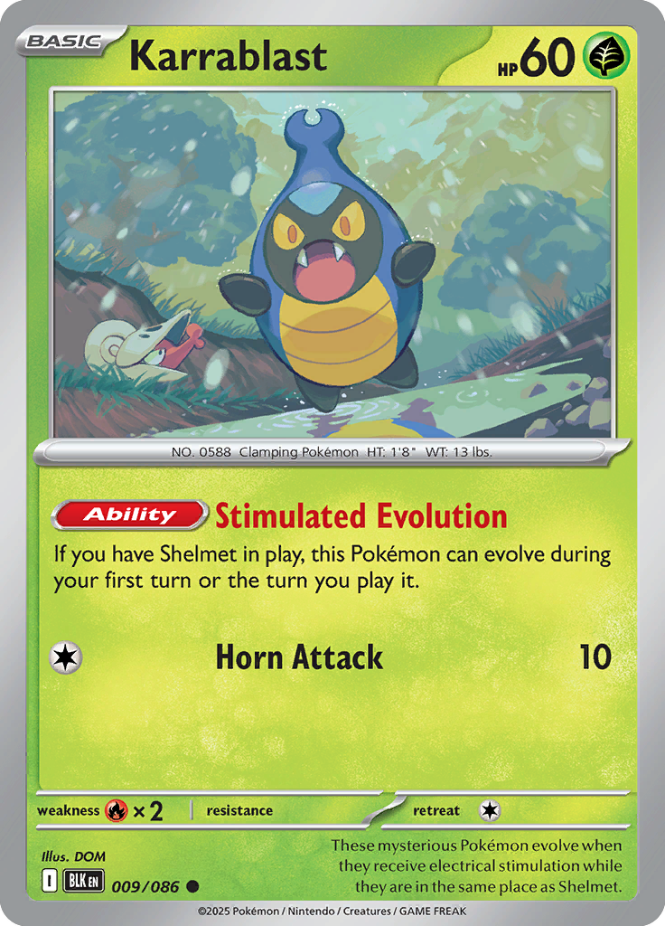 Karrablast - 009/086 - Common - Reverse Holo