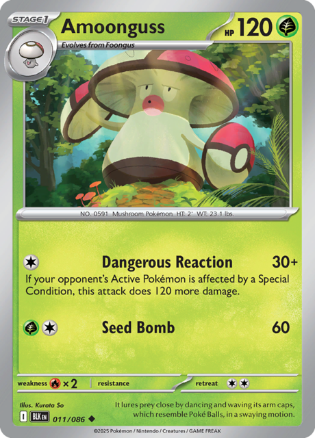 Amoonguss - 011/086 - Uncommon - Reverse Holo