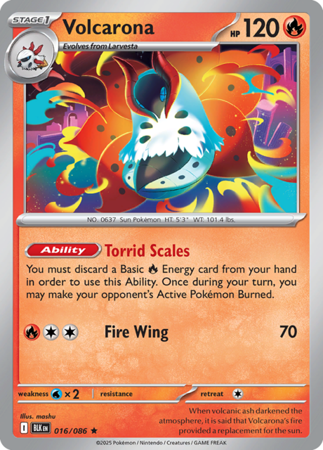 Volcarona - 016/086 - Holo Rare
