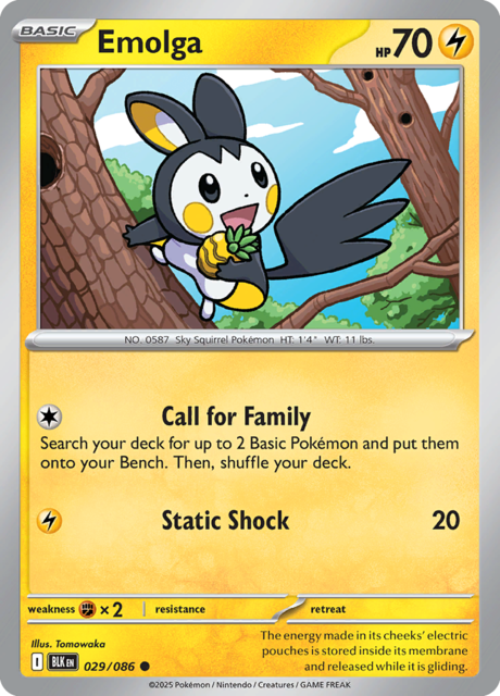 Emolga - 029/086 - Common - Reverse Holo