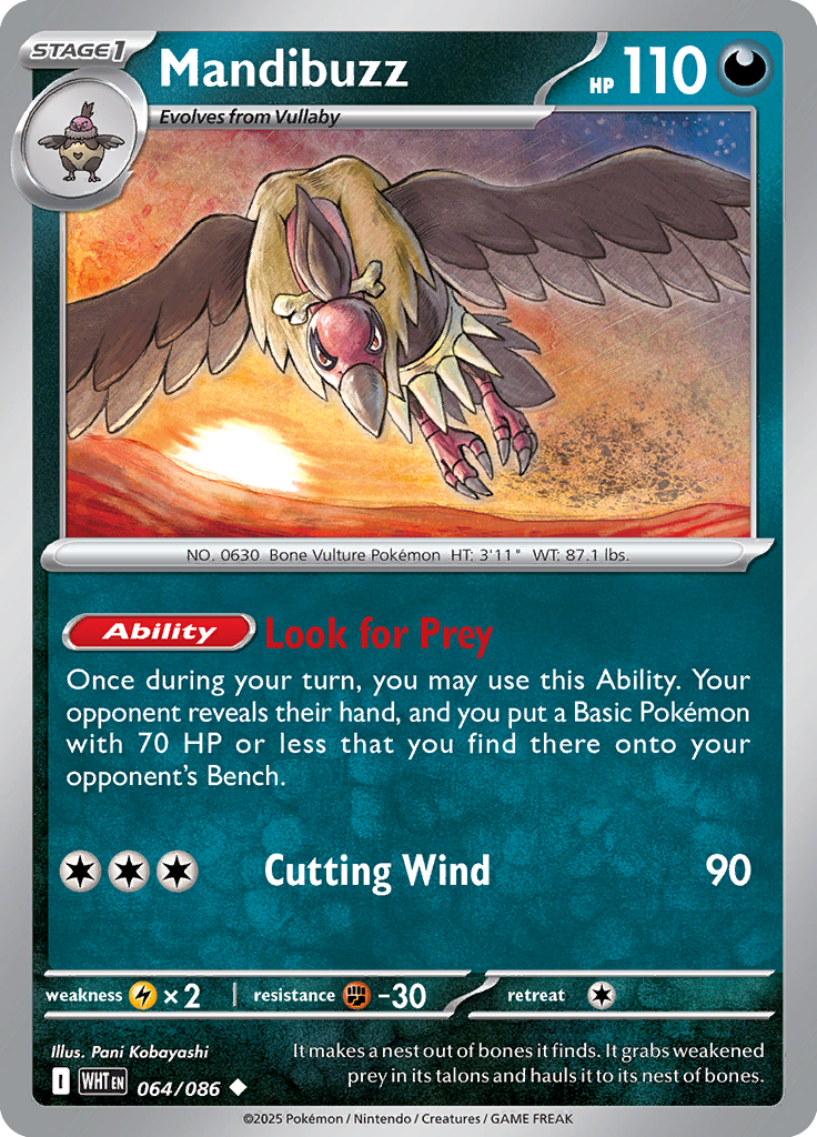 Mandibuzz - 064/086 - Uncommon - Reverse Holo