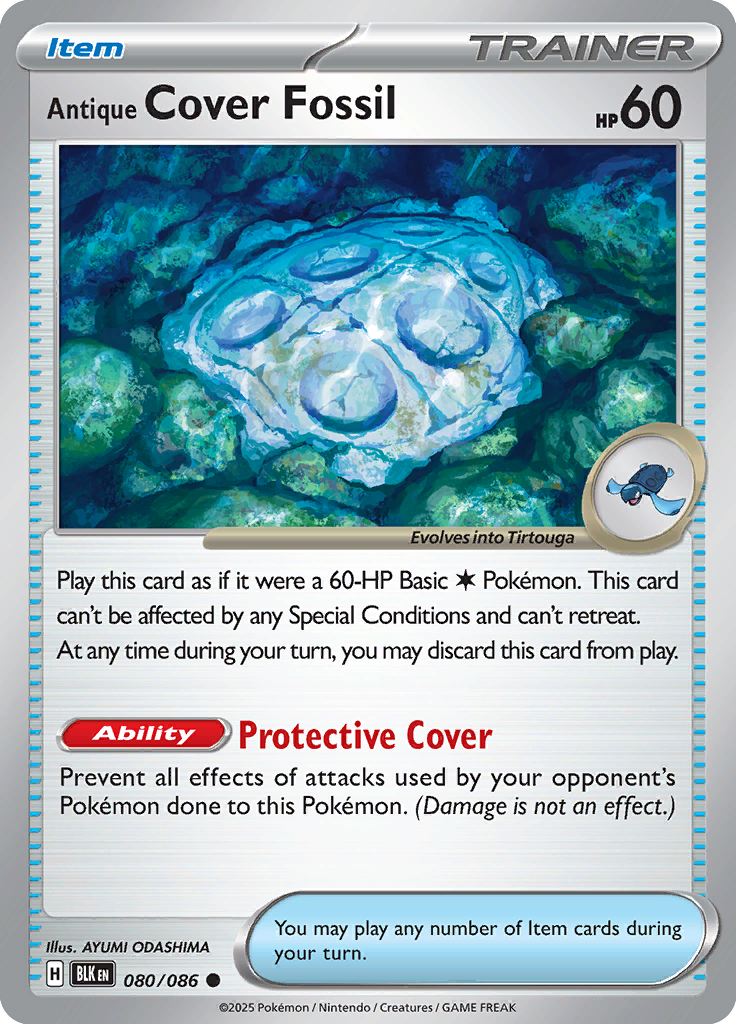 Antique Cover Fossil - 080/086 - Common - Reverse Holo