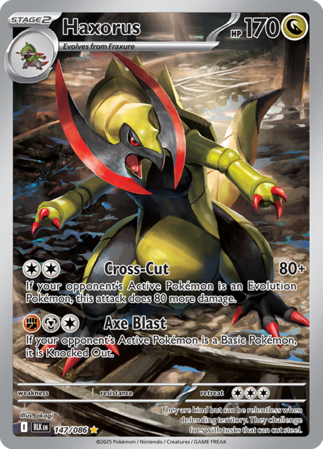 Haxorus - 147/086 - Illustration Rare