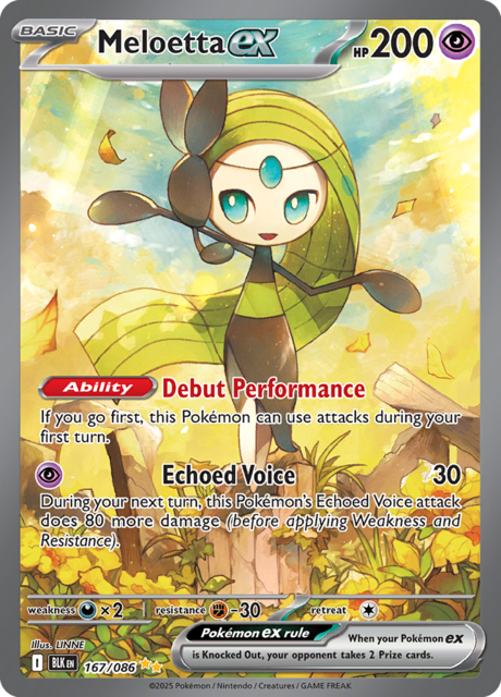 Meloetta ex - 167/086 - Special Illustration Rare
