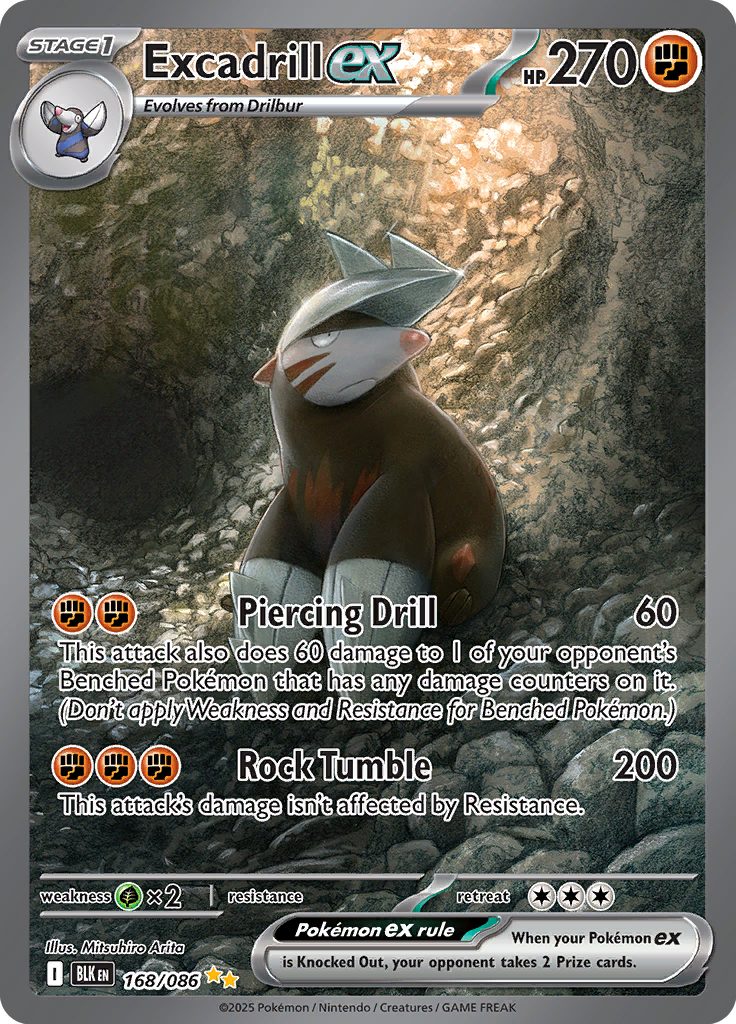Excadrill ex - 168/086 - Special Illustration Rare