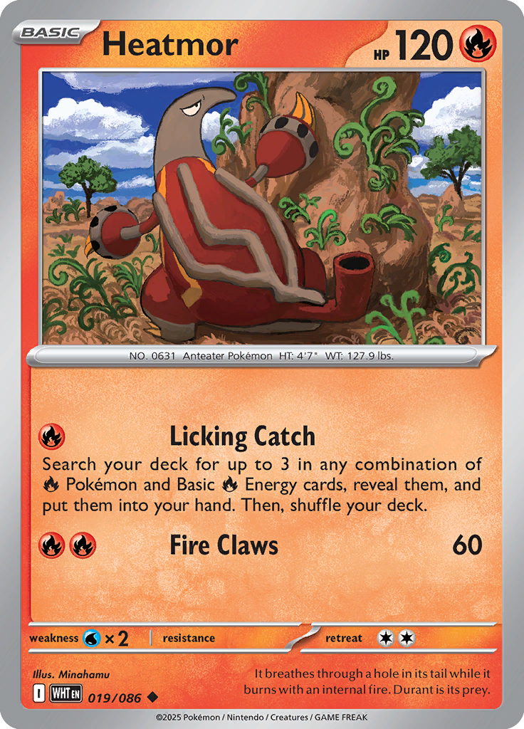 Heatmor - 019/086 - Uncommon - Reverse Holo