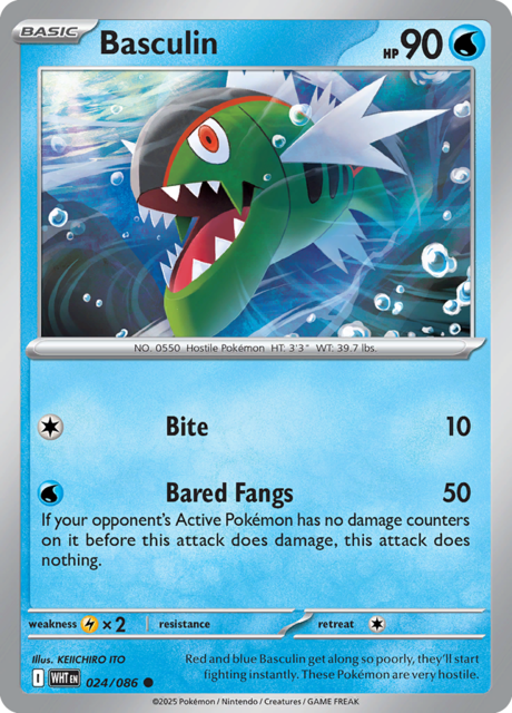 Basculin - 024/086 - Common - Reverse Holo
