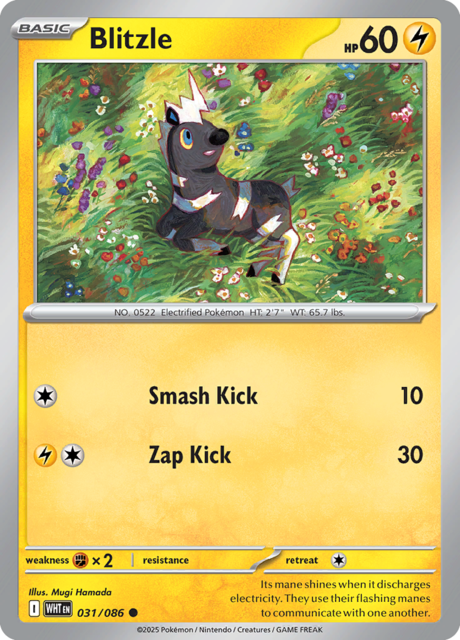 Blitzle - 031/086 - Common - Reverse Holo