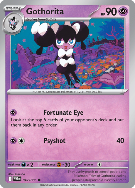 Gothorita - 042/086 - Common - Reverse Holo