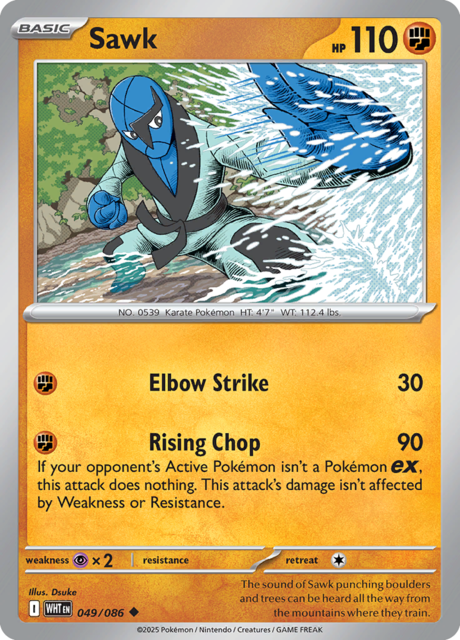 Sawk - 049/086 - Uncommon - Reverse Holo