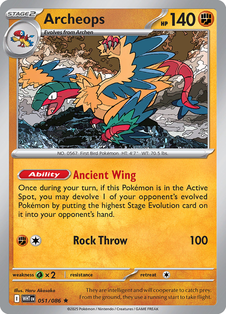 Archeops - 051/086 - Rare - Reverse Holo