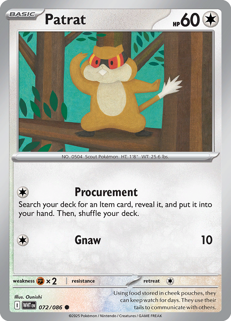 Patrat - 072/086 - Common - Reverse Holo