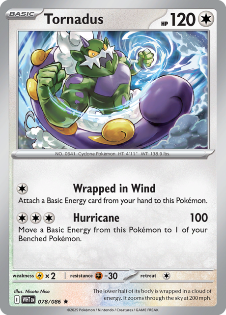 Tornadus - 078/086 - Holo Rare