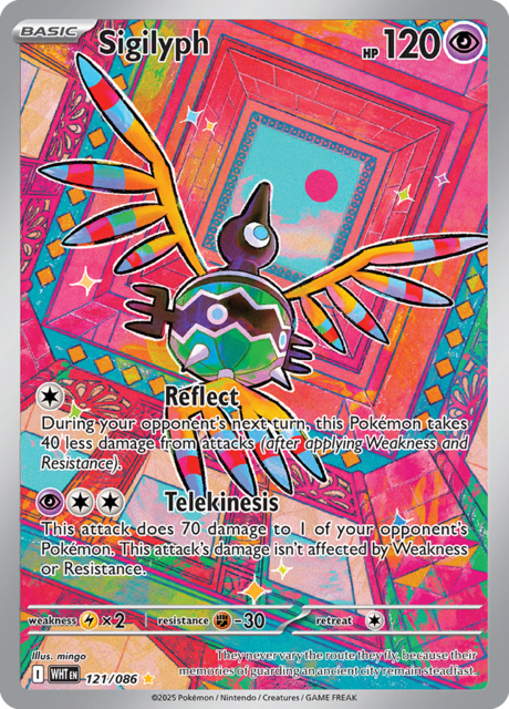 Sigilyph - 121/086 - Illustration Rare