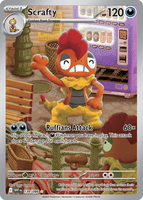 Scrafty - 139/086 - Illustration Rare