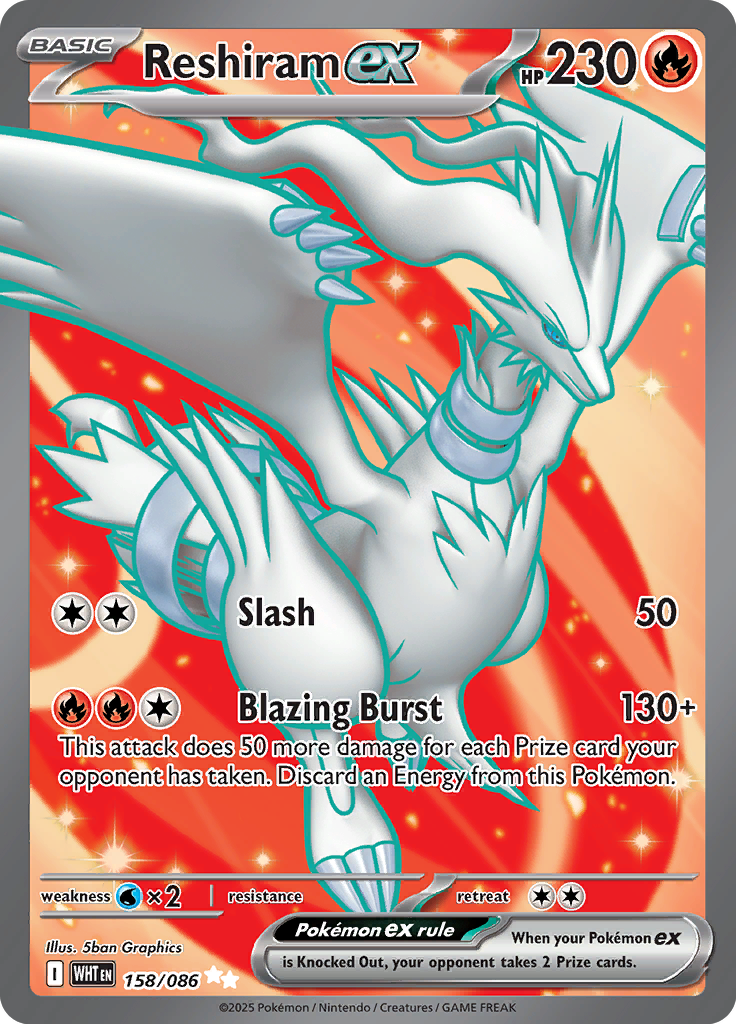 Reshiram ex - 158/086 - Ultra Rare