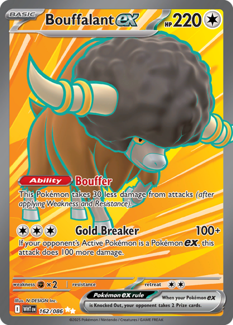 Bouffalant ex - 162/086 - Ultra Rare