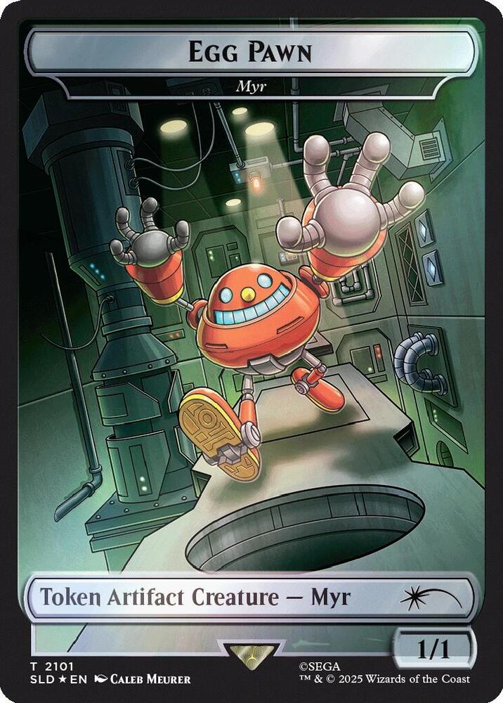 Egg Pawn - Myr Token - Rainbow Foil