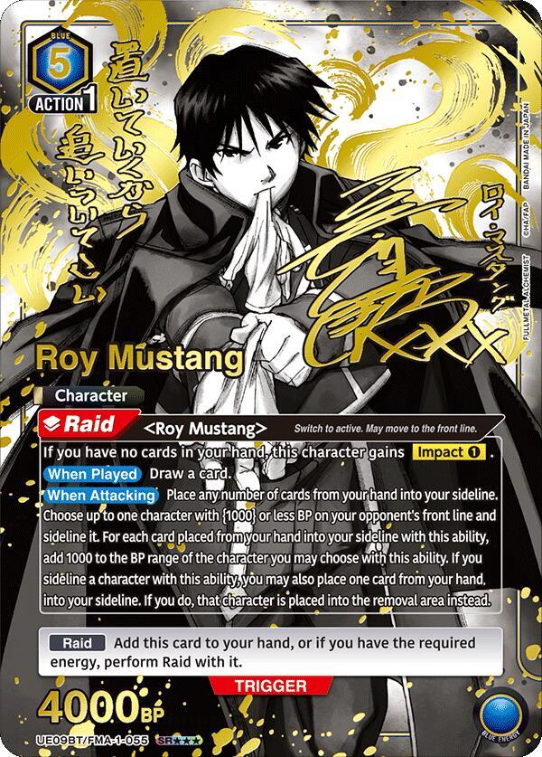 Roy Mustang - UE09BT/FMA-1-055 - Super Rare 3-Star