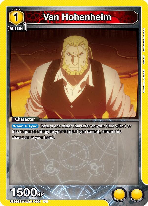 Van Hohenheim - UE09BT/FMA-1-006 - Uncommon