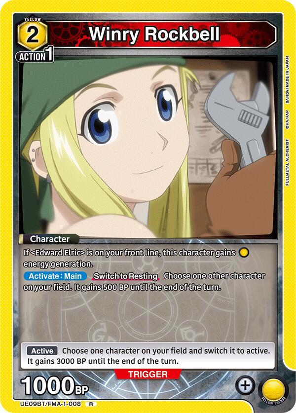 Winry Rockbell (008) - UE09BT/FMA-1-008 - Rare