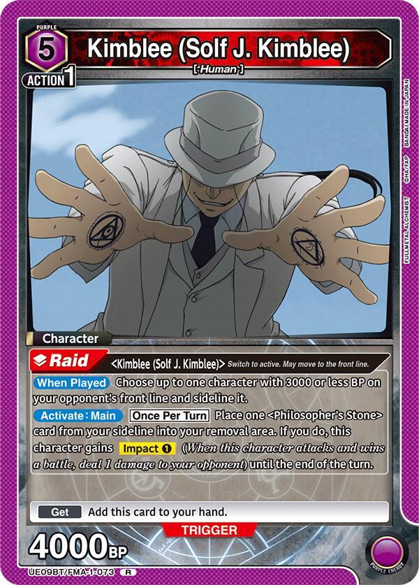 Kimblee (Solf J. Kimblee) (073) - UE09BT/FMA-1-073 - Rare