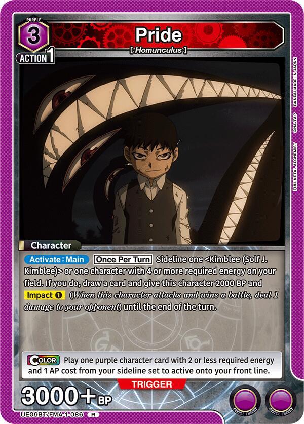 Pride (086) - UE09BT/FMA-1-086 - Rare