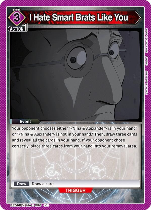 I Hate Smart Brats Like You - UE09BT/FMA-1-096 - Common