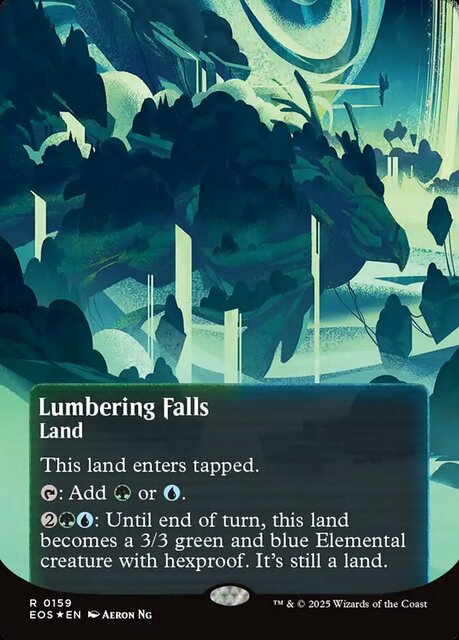 Lumbering Falls (0159) - Galaxy Foil - Borderless