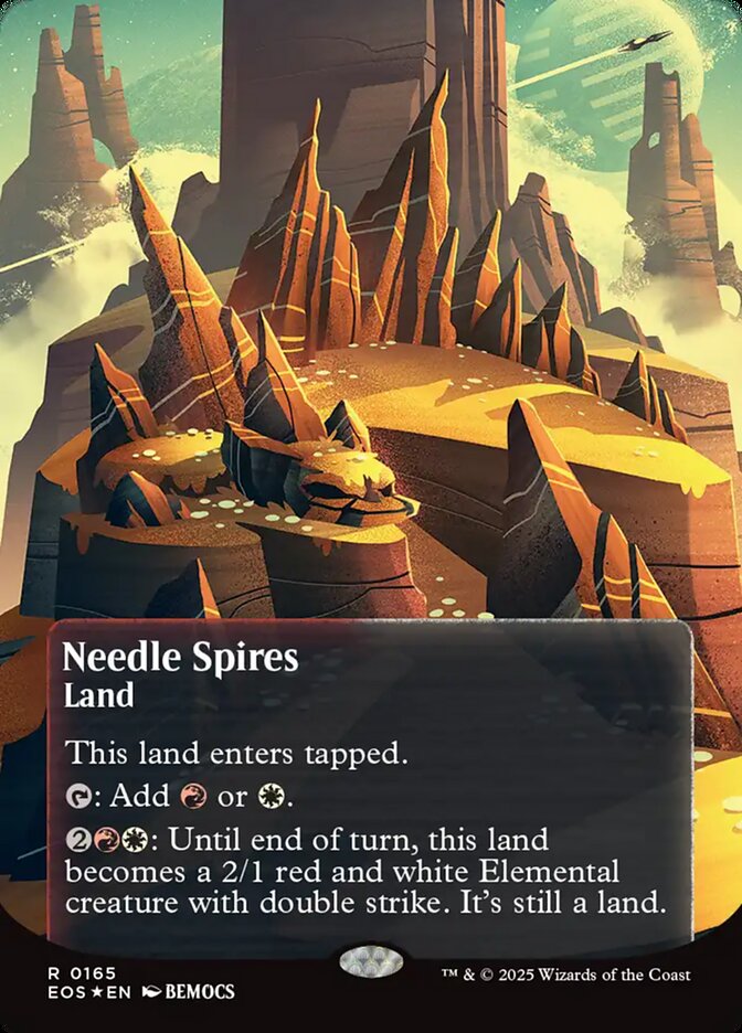 Needle Spires (0165) - Galaxy Foil - Borderless