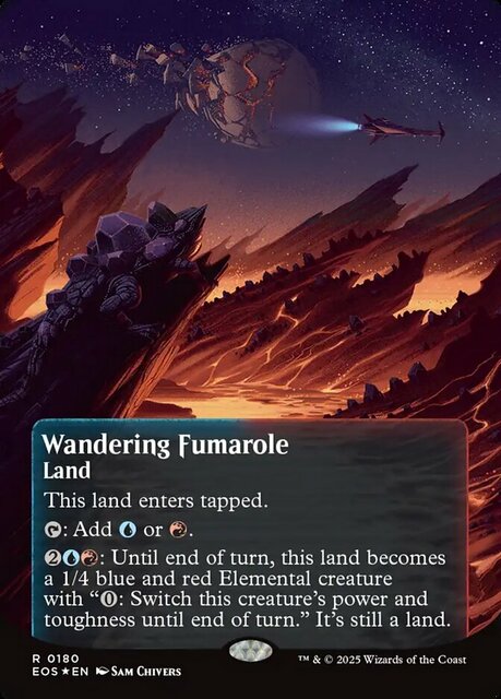 Wandering Fumarole (0180) - Galaxy Foil - Borderless