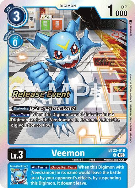 Veemon - BT22-019 - R - Foil