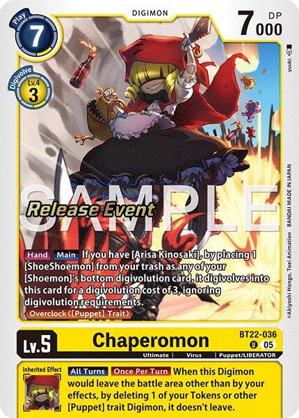 Chaperomon - BT22-036 - U - Foil