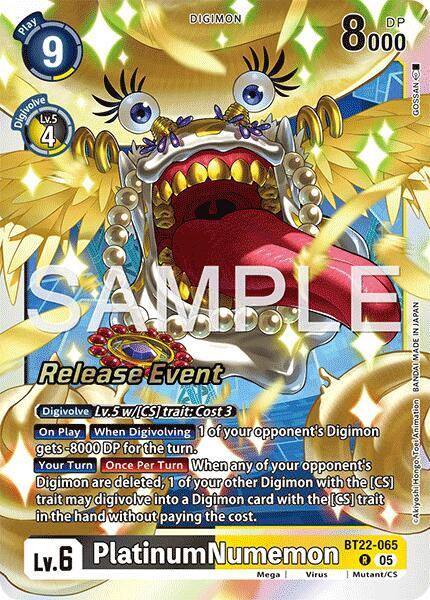 PlatinumNumemon - BT22-065 - R - Foil