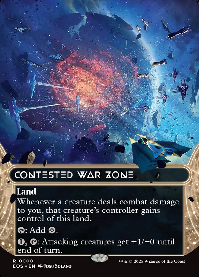 Contested War Zone (0008) - Foil - Borderless