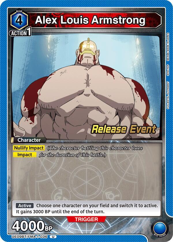 Alex Louis Armstrong (036) - UE09BT/FMA-1-036 - Uncommon