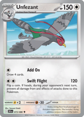 Unfezant - 073/086 - Uncommon - Reverse Holo
