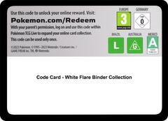 Code Card - White Flare Binder Collection - SV: White Flare