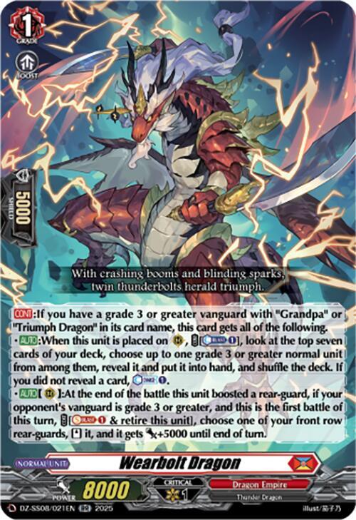 Wearbolt Dragon - DZ-SS08/021EN  - RR