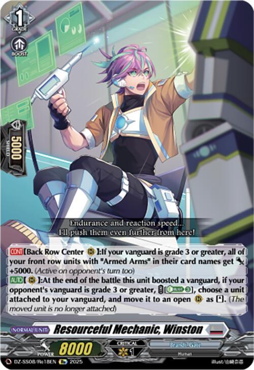 Resourceful Mechanic, Winston - DZ-SS08/Re18EN  - Re