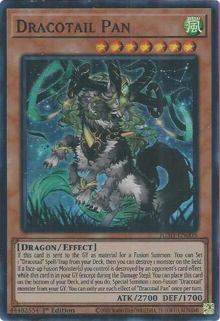 Dracotail Pan - JUSH-EN003 - Super Rare - 1st Edition